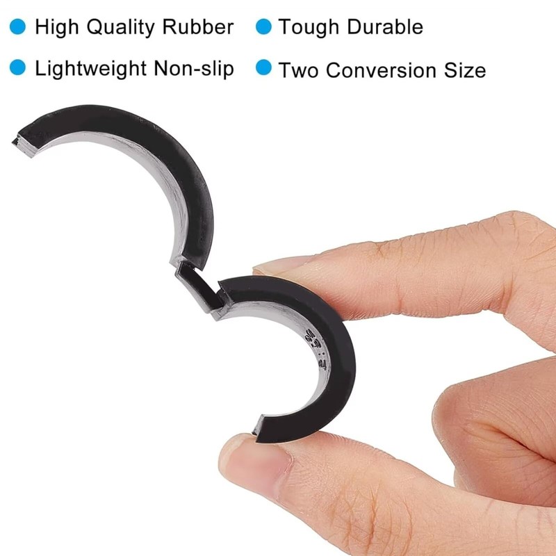 runrayay 16 Pcs Bicycle Handlebar Rubber Gasket, 31.8 to 22.2/25.4