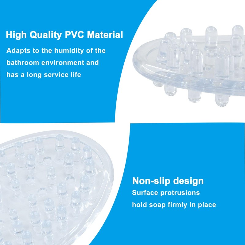 LifCratms 2 Pieces Plastic Soap Dish
