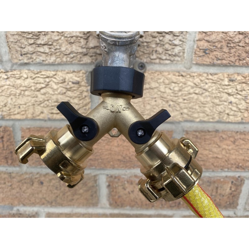 Solid Brass geka Type Claw Fittings with Brass Two Way