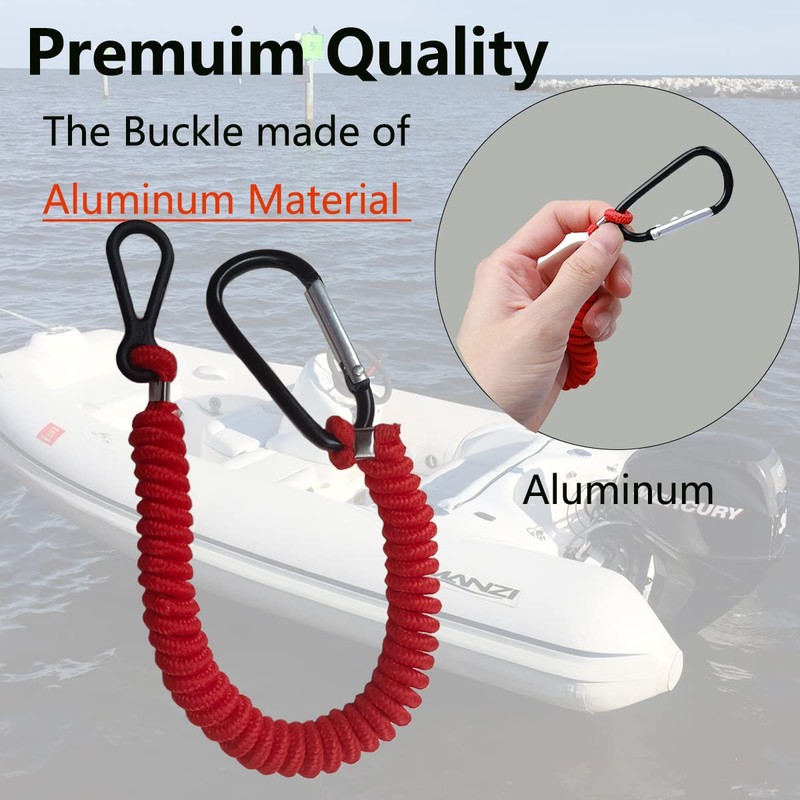 8M0092850 Boat Kill Switch Lanyard Alloy Clip Compatible with Mercruiser