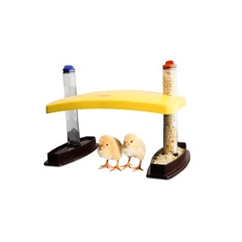 Cozy Chickens Chick Brooder Habitat 100 Watt Water & Feeding Tubes