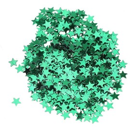 Star Confetti Sequin Stars Glitter Star Table Confetti for Art Decoration, Party Supplies - Pack of 30 Grams, 6mm, Green