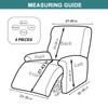 NILUOH Stretch Recliner Cover 4 Pieces Printed Lazy Boy Chair
