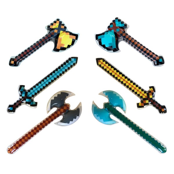 6-pack, Pixel Hatches, Swords, and Axes 2 of each