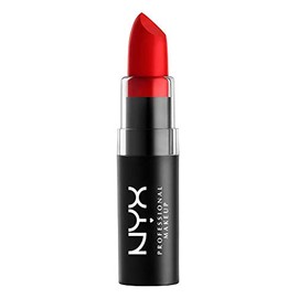 Labial en barra, Matte Lipstick, Nyx Professional Makeup ,Tono Perfect Red ,4.5g                                                                      