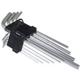 Amtech I8778 9 Piece Extra-Long Metric hex Key Set