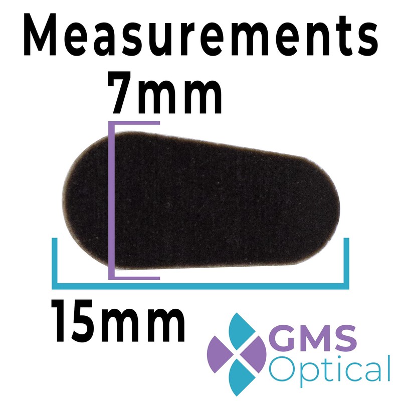 GMS Optical Soft Foam Self-Adhesive Nose Pads for Glasses, Sunglasses,