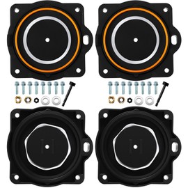 Gisafai 2 Sets Air Pump Rebuild Kit Compatible with Hi blow HP-60/ HP-80 Aerators, Includes 4 Diaphragms, Screws and Safety Pins