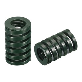 sourcing map Pack of 2 3D Printer Compression Spring 16 mm Outer Diameter 25 mm Long Spiral Embossing Compression Form Spring for 3D Printer Electrical Part Green