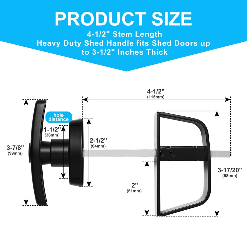 Shed Door Latch, Safe and Durable, Premium Shed Locks with