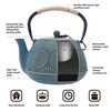 MILVBUSISS Cast Iron Teapot, 40oz Tea Kettle with Infuser for