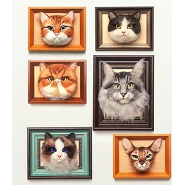 Monshop Wool Felt Kit, Realistic Cats, Maine Coon, Cat