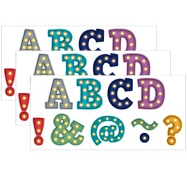 Teacher Created Resources Marquee Bold Block 2" Magnetic Letters, 70 Pieces Per Pack, 3 Packs