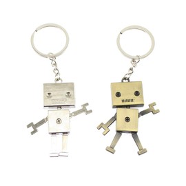 Olive-G Cute Antique Robotic Keychain Set of 2