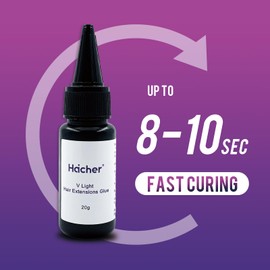 V Light Hair Extensions Glue, Hair Extensions Glue for V Light System Kit Use Only(20g/2 Pack)