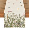 Artoid Mode Antique Herbs and Wild Flowers Summer Table Runner,