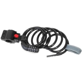 PALMY P-C8-180 License Set Coil Lock, Black