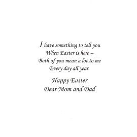 Popular Greetings Happy Easter Parents Mom Dad Pansy Bouquet Pansies Tulip Tulips Theme Card