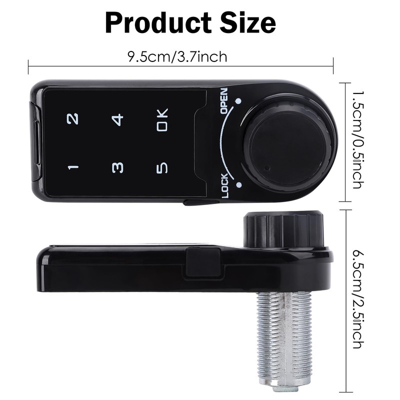 Code Security Lock Touch Keypad Deadbolt Password Keyless Entry Key