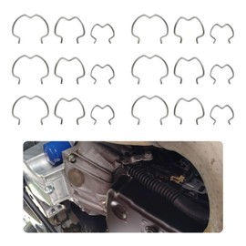 18PCS Transmission Cooler Line Retaining Clamps,800-801 Stainless Steels Transmission Line Clips for Quick Connection,5/8",1/2",3/8"Transmission Cooler Line Fittings