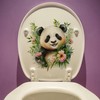 WAFT YEARN Super Cute Panda Toilet Seat Lid Cover Decals