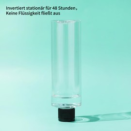 LONGWAY 4 Pcs 250ml Travel Bottles, Empty Refillable Squeeze Bottle with Flip Cap, Clear Plastic Makeup Cosmetic Toiletries Containers Bottles for Travel Shampoo Lotion Toiletries Bottles