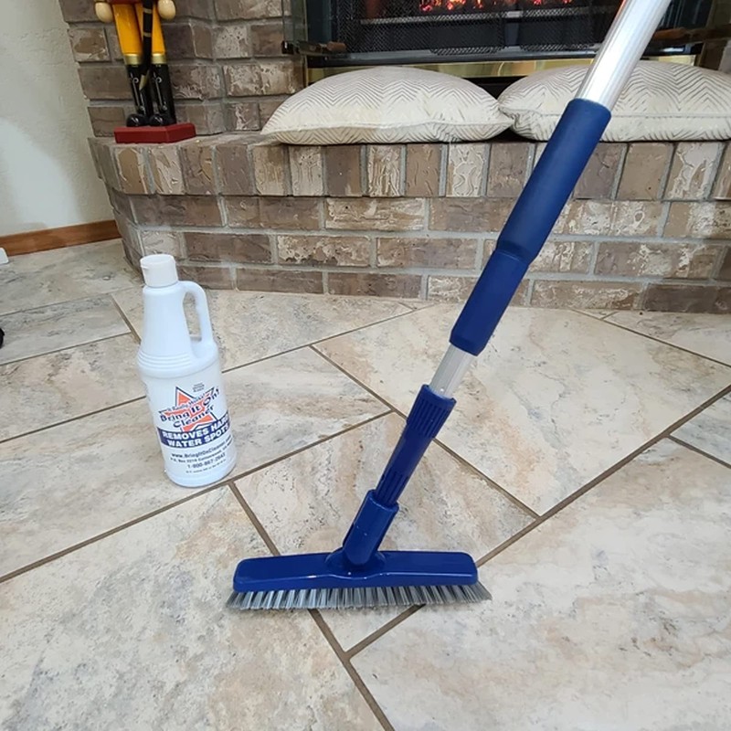 Bring It On Floor Scrub Brush and Grout Cleaner –