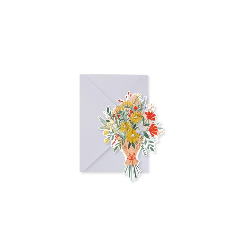 UWP Luxe Botanical Greeting Card by Dear Alchemy, 5-inch Length,