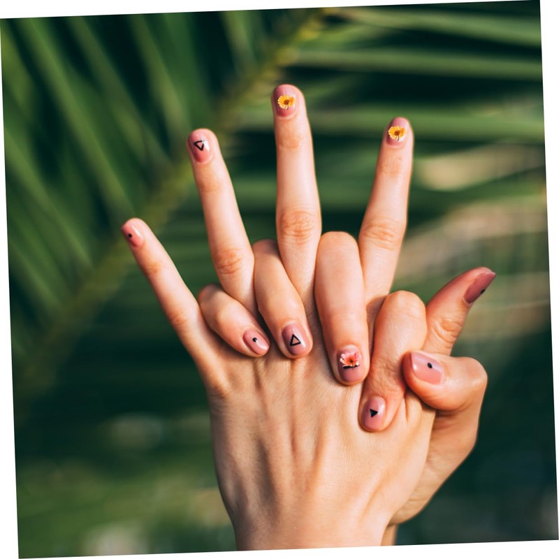 Healvian 8pcs Nail Art Stickers Chic Mixed Pattern Nail Decals