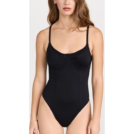 Good American Women's Good Compression Show Up One Piece, Black001, XXL