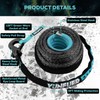 YUNFUER 3/8" x 92ft Synthetic Winch Rope Cable Kit, 26000LBS