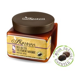 Savannah Hair Therapy Savannah Hair Therapy Hair Mask for Damaged Hair with Shea Butter & Keratin C Hydrate, Repair & Rejuvenate with Deep Moisture Treatment for Dry, Damaged, and Curly Hair