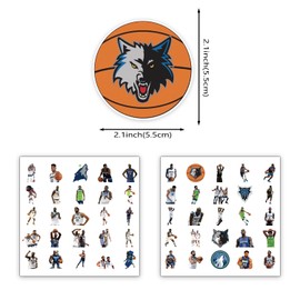100Pcs S-L-L Basketball Stickers,Basketball Aesthetic Vinyl Sticker Decals for Water Bottle, Laptop, Phone, Scrapbook, Journaling for Kids Toddlers Teens Girls Adults Birthday Party Supplies.