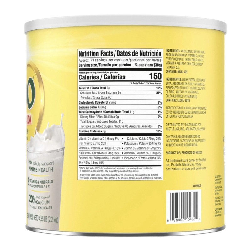 Nestle NIDO Fortificada Powdered Milk Drink ( 4.85 Lbs. )