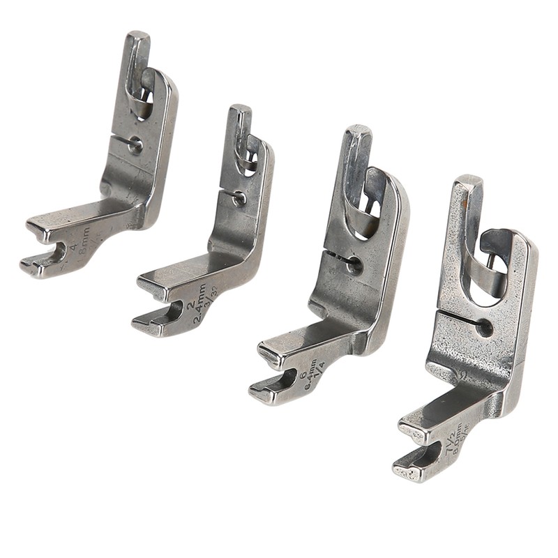 4PCs Presser Foot Sewing Machine Accessories Durable Crafts Stainless Steel