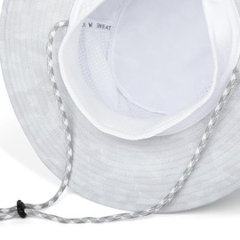 MISSION Cooling Anywhere Boonie Hat - Unisex Wide-Brim Hat for Men & Women - Lightweight & Durable - Cools Up to 2 Hours - UPF 50 Sun Protection - Machine Washable (Etched Camo White)