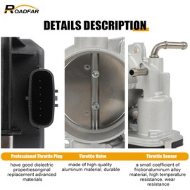 ROADFAR Throttle Body fit for 2022 for Lexus ES250 | 2022 for Lexus NX250 | 2022 for Lexus NX350h | 2022 for Lexus NX450h+ | 2018-2022 for Toyota 22030F0010 S20443