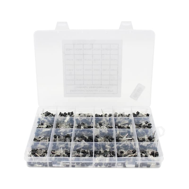 BJT Transistor Assortment Kit 20 Values 480pcs NPN PNP Power