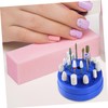HONMEET 2 Pcs Grinding Head Storage Box Nail Drill Bit
