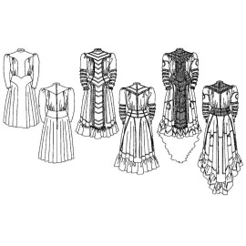 Folkwear Edwardian Wedding Dress Vintage Bridal Gown Sewing Pattern Only #227