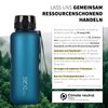 720°DGREE 'uberBottle' softTouch Water Bottle 1.5 L + Fruit Container,