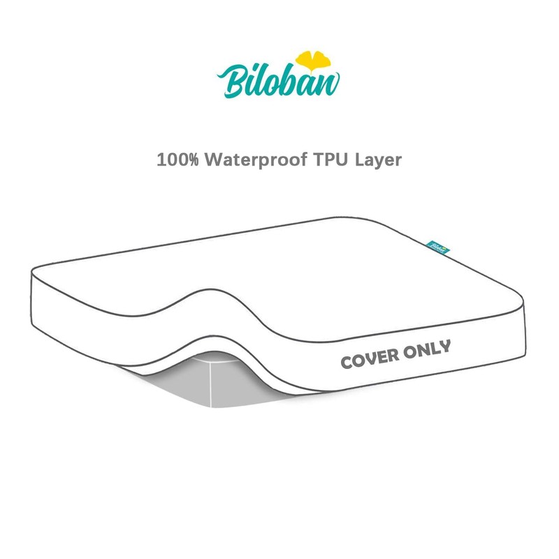 Biloban Waterproof Bassinet Mattress Pad Cover 2 Pack, Ultra Soft