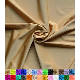 Nylon Spandex Fabric | 80% Nylon, 20% Spandex | Swimwear, Activewear Fabric | 4-Way Stretch | Sports, Dance, Yoga (Pink, 1 Yard)