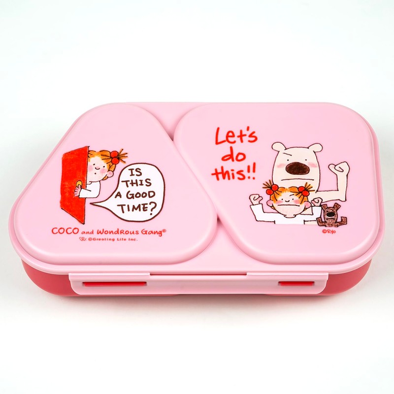 Coco-chan RYL-1073 Greeting Life Rice Ball Lunch Box, Coco &