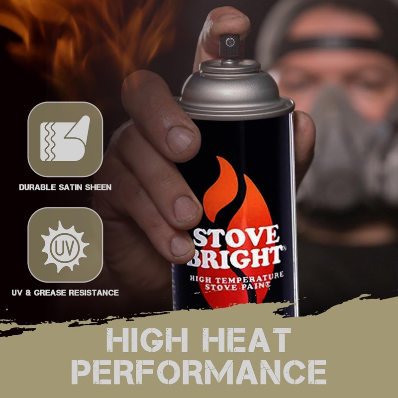 Stove Bright High Temp Paint - Bark Brown - 8126