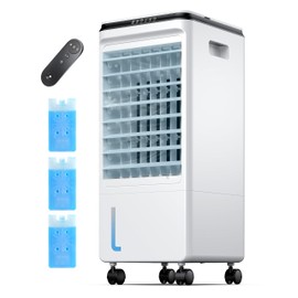 Portable Air Conditioners, Evaporative Air Cooler w/7H Timer for Auto-Off, 4 Modes & 3 Speeds, 1.85Gal Tank Swamp Cooler Air Conditioner, Portable Ac Unit for Rooms Bedroom, White