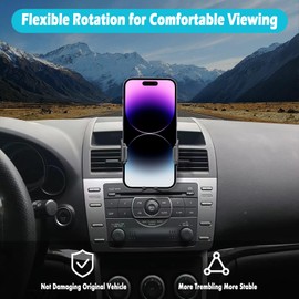 AOUKKL Car Phone Holder Fits for Mazda 6 2009-2013 Accessories,Thick Cases Friendly,Cell Phone Mount for 4-7 in Phones,360 Degree Rotation,Easy to Install