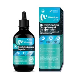 Welsdom Pets Detoxification Supplement Suspension | Natural Liver Support & Antioxidant-Rich Formula | 30mL