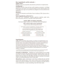 EFFIDERM - Cleansing and Balancing Mask - Cleanses and Cleanses the Skin - Prevents the Formation of Blemishes - Protects and Restores Skin - 100% Natural Origin - Paraben Free