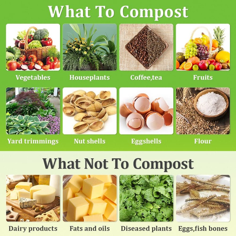 YUEWO 220 Gallon Compost Bin Outdoor Expandable Outdoor Composter for